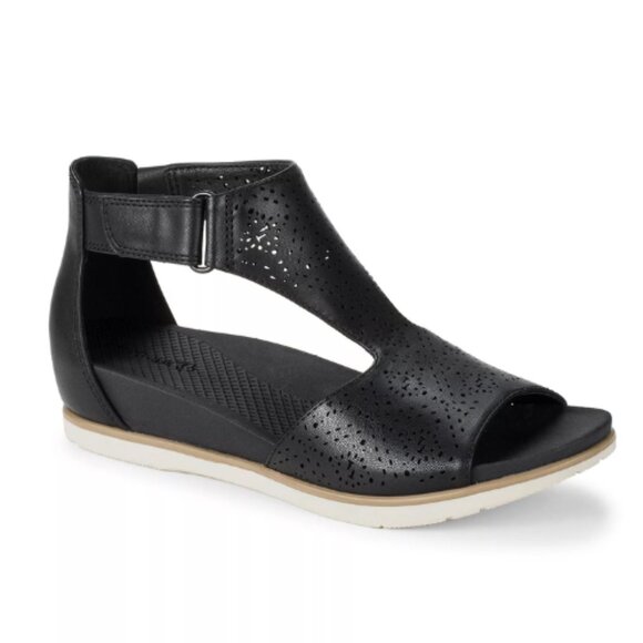 BareTraps Shoes - Baretraps Samira Sandals Black Perforated Comfort - Size 7.5